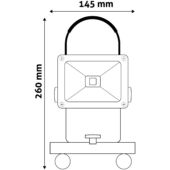 Kép 5/5 - Avide LED Reflektor Akkumulátoros 10W NW 4000K