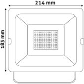 Kép 4/4 - Avide LED Reflektor Slim SMD 50W CW 6400K