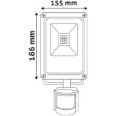 Kép 4/4 - Avide LED Reflektor Slim 20W CW 6400K Mozgásérzékelős PIR