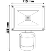 Kép 5/6 - Avide LED Reflektor 10W NW 4000K Mozgásérzékelős PIR