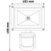 Kép 5/6 - Avide LED Reflektor 20W NW 4000K Mozgásérzékelős PIR