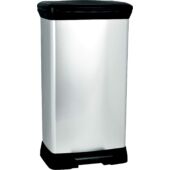 Kép 1/6 - Curver Deco-bin pedálos szemetes, 50l, ezüst
