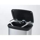 Kép 2/6 - Curver Deco-bin pedálos szemetes, 50l, ezüst