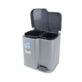 Kép 2/4 - Curver Duo pedálos szelektív szemetes 15l+6l