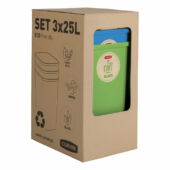 Kép 5/5 - Curver Eco Friendly szelektív hulladékgyűjtő 3x25L
