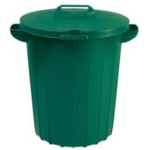 Kép 1/3 - Keter Kerek műanyag kültéri szemetes 90L