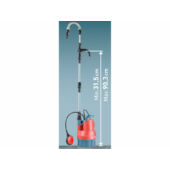 Kép 5/7 - Extol Premium esővíz hordószivattyú, 350W, 11m