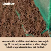 Kép 6/18 - Leziter fóliasátor 200x200x300 cm váz+fólia