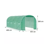 Kép 3/17 - Leziter fóliasátor 200x300x450 cm váz+fólia