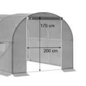 Kép 4/17 - Leziter fóliasátor 200x300x450 cm váz+fólia