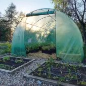 Kép 9/9 - Fólia melegház 2,5X4X2M (váz+fólia) - zöld