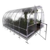 Kép 6/13 - Klasika Tube polikarbonát üvegház 18 m2 (3x4m) 4 mm