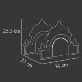 Kép 2/2 - TOSCANA tömlőtartó Kalapácslakk ezüst