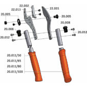 Kép 3/4 - LÖWE Ágvágó olló rávágó 100cm, 22.100