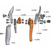 Kép 3/3 - LÖWE Mellévágó metszőolló, forgónyeles 21cm, 11.109