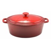 Kép 2/4 - Perfect Home Zománcozott Öntöttvas kacsasütő 36 cm, 8.5l piros 10115 2