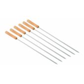 Kép 1/2 - Perfect Home Grillnyárs 6 db fa nyelű 12325