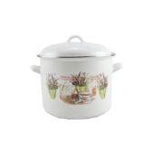 Kép 1/2 - Perfect Home Levendula  Zománcozott fazék 20 cm+fedő 13471