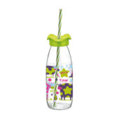 Kép 2/4 - Limonádés üveg szívószállal 14663 2