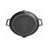 Kép 3/3 - Perfect Home Öntöttvas grill lap kerek csőrös 15502 1