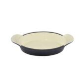 Kép 1/2 - Perfect Home Zománcozott öntöttvas ovális szeletsütő mini acélkék 15517