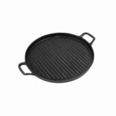 Kép 2/2 - Perfect Home Öntöttvas Grill lap kerek 2 füllel 15521 1