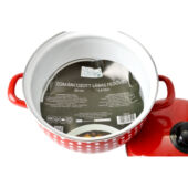 Kép 3/4 - Perfect Home Piros Pöttyös Zománcozott lábas 20cm+fedő 15612 1