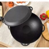 Kép 1/4 - Perfect Home Öntöttvas 3in1 lábas/bogrács/szeletsütő 37 cm 28173