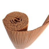 Kép 5/6 - Nortene-Catral Vimet LOP szintetikus nádfonat természetes hatással, 1x3 m, vörösesbarna