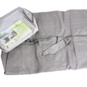 Kép 2/4 - Nortene napvitorla négyzet alakú 3,6 x 3,6 szürke (Sun-Net Kit Tissé szőtt)