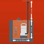 Kép 3/8 - Einhell GH-DP 3730 Búvárszivattyú (Szennyvízhez is!) 370W / 5m / 9000L