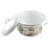 Kép 3/3 - Perfect Home - Zománc lábas fedővel 24 cm 6L