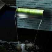 Kép 2/2 - Ubbink Vízeséselem Nevada 60cm-rozsdamentes acél-mélység 33 db LED világítással