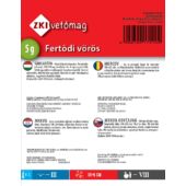 Kép 2/2 - ZKI Sárgarépa Fertődi Vörös Vetőmag 5g