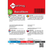 Kép 2/2 - ZKI Kislevelű Bazsalikom Vetőmag 1g