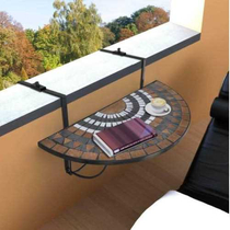 Lehajtható balkon asztal- barna
