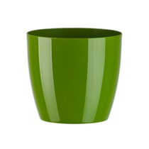 Zöld műanyag Aga kaspó, 6 x 14,5 cm