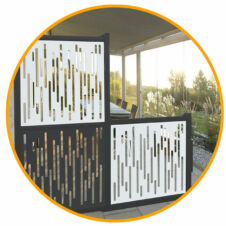 Térelválasztó, futtató panel