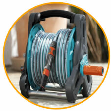 Tömlőkocsi, tömlőtartó