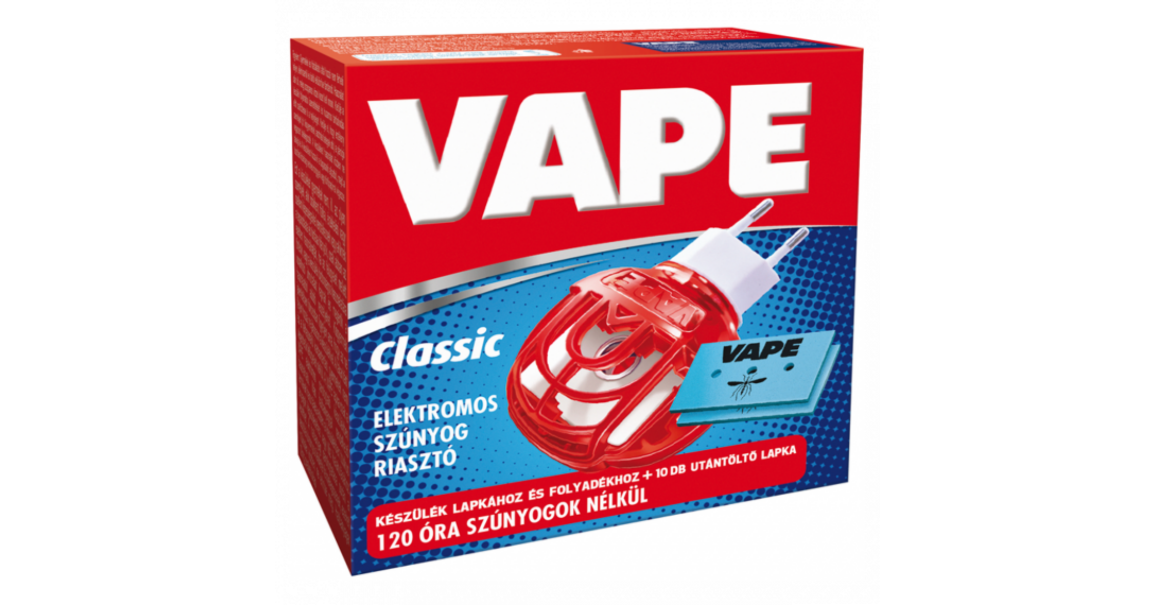 Vape Magic elektromos készülék lapkához és folyadékhoz+10 db szúnyogirtó  utántöltő lap 10lap/120óra