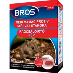 Bros Rágcsálóirtó pép, patkány és egér méreg, 150g