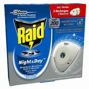 Raid Night&amp; Day 200 órás szúnyog- és légyirtó utántöltő korong 1 db