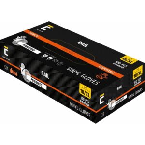 Cerva Rail Vinil eldobható kesztyű (Púderezett) 100db-os
