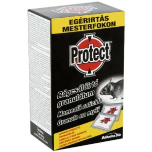 Protect rágcsálóirtó, egér, patkány méreg granulátum 7 x 20 g fekete