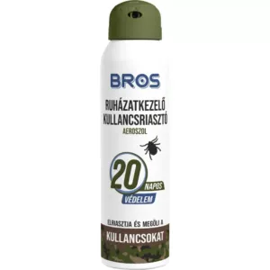 Bros kullancsírtó, riasztó  aeroszol ruhára 90ml