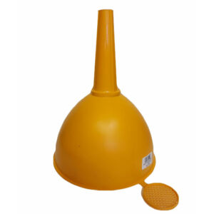 Tölcsér műanyag szűrővel 22 cm