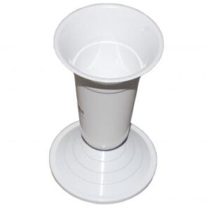 Temetői virágváza 30 cm, fehér nehezített 