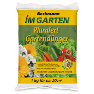 Beckmann Plurafert univerzális szerves-ásványi növénytáp kerti növényekhez 1 kg ~20m2