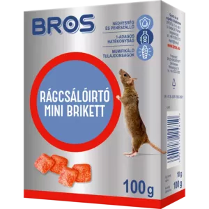 Bros rágcsálóirtó mini brikett 250g