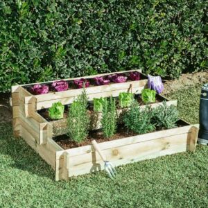 Nortene-Catral Natur Scala 3 szintes magaságyás 113x40x88 cm Nortene-Catral Natur Scala 3 szintes magaságyás 113x40x88 cm